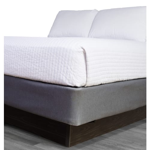 Camden Bed Wrap, 100% Polyester, Full XL, Fits Depth up to 11" Deep, Pewter